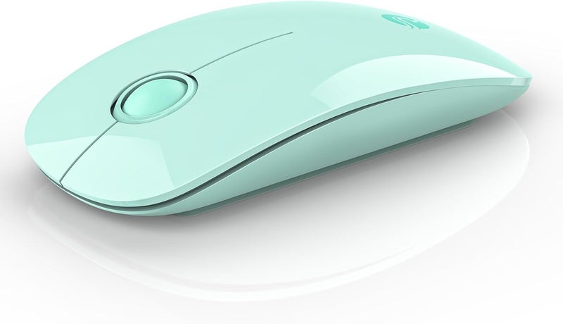 RAPIQUE R306 Wireless Mouse, Green, Bluetooth, USB, 480 hours battery life, 1600 DPI, Compatible with Windows, MacOS, Chromebook, Surface Pro, Laptops, PCs, and Computers - Image 1
